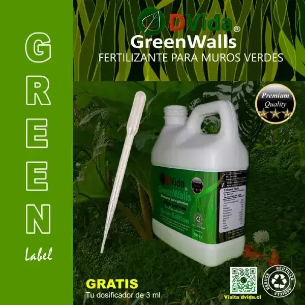 Nutrientes y fertilizantes para muros verdes jardines y plantas dvida green