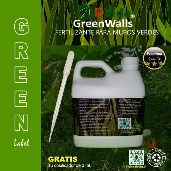 Fertiliza tus muros verdes con dvida green algas marinas