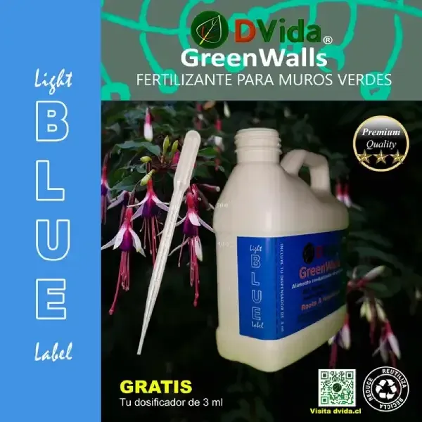Fertilizante acido humico y fulvico para plantas y muros verdes dvida lightble jardines